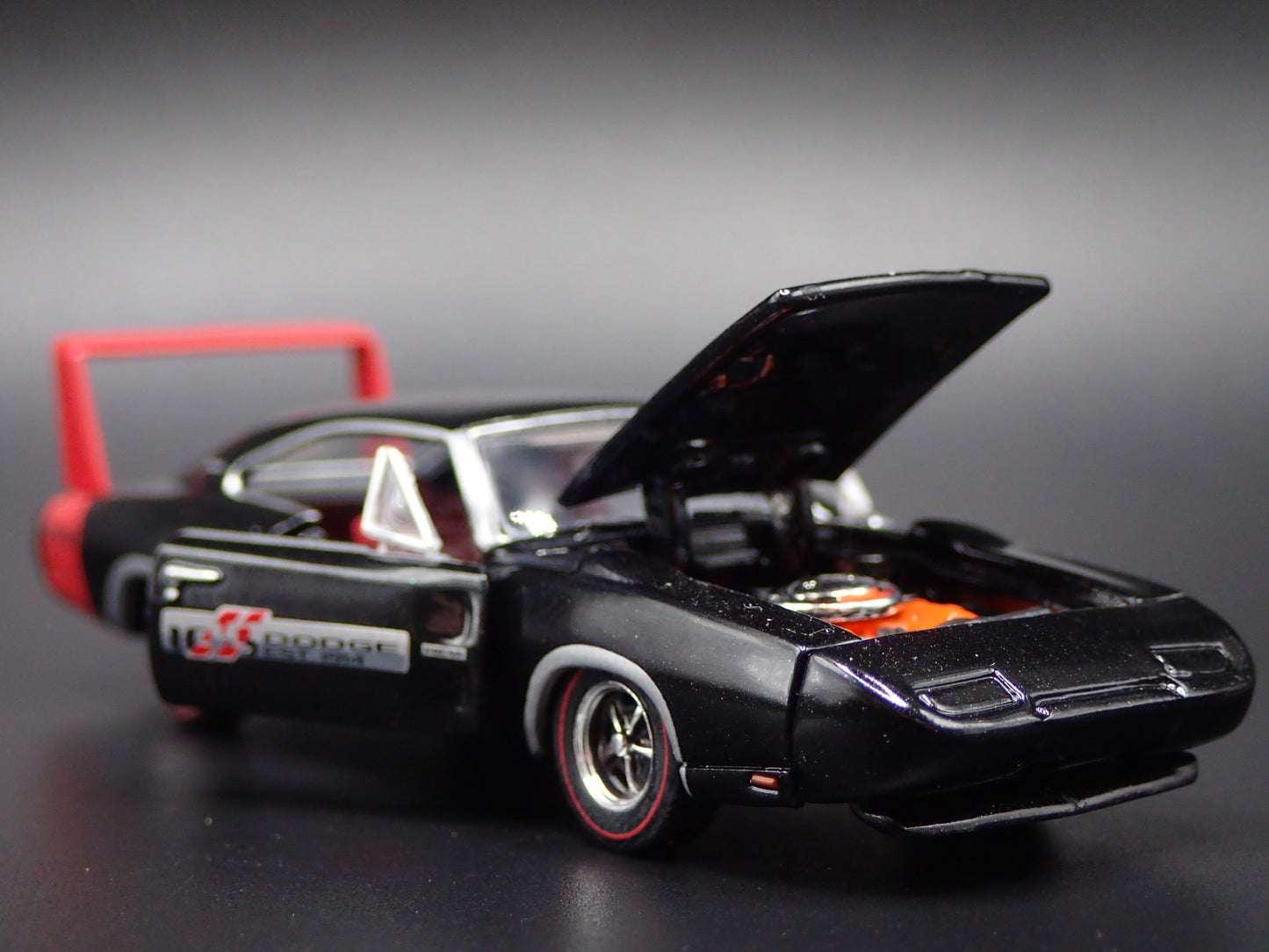 1969 69 DODGE CHARGER DAYTONA HEMI BLK 1:64 SCALE COLLECTIBLE DIECAST MODEL CAR