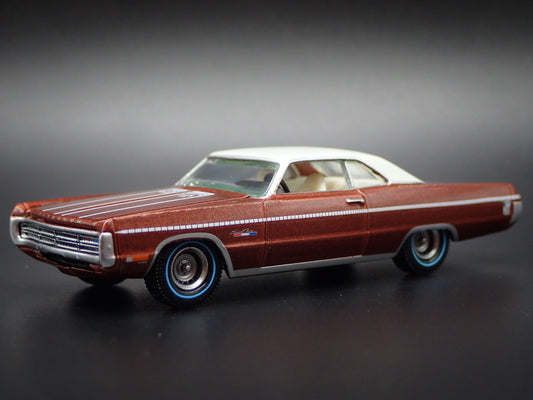 1971 71 PLYMOUTH SPORT FURY GT BRONZE 1/64 SCALE DIORAMA DIECAST MODEL CAR