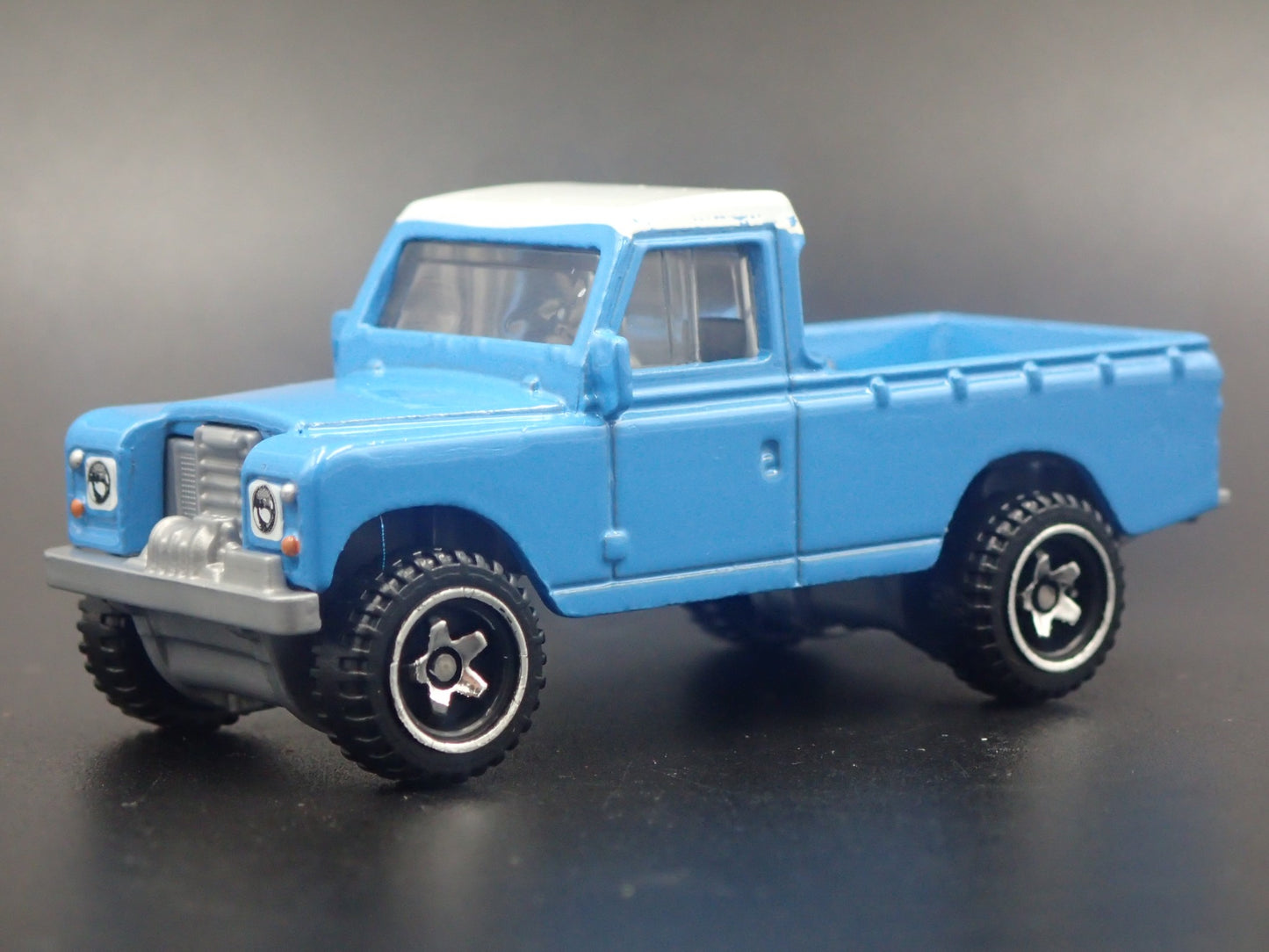 1971-1985 LAND ROVER SERIES III 3 PICKUP TRUCK BLUE 1/64 SCALE DIECAST MODEL CAR