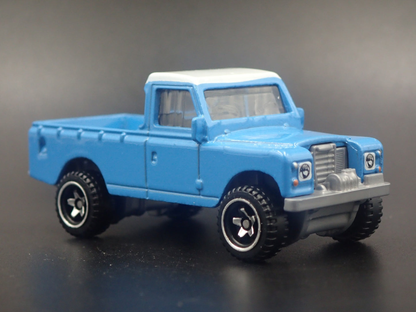 1971-1985 LAND ROVER SERIES III 3 PICKUP TRUCK BLUE 1/64 SCALE DIECAST MODEL CAR