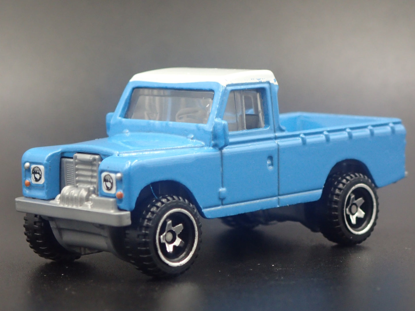 1971-1985 LAND ROVER SERIES III 3 PICKUP TRUCK BLUE 1/64 SCALE DIECAST MODEL CAR