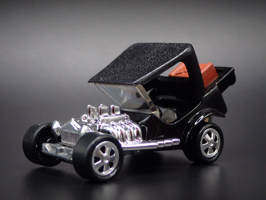 FORD ROADSTER CUSTOM HOT ROD TNT BLACK 1:64 SCALE DIORAMA DIECAST MODEL CAR