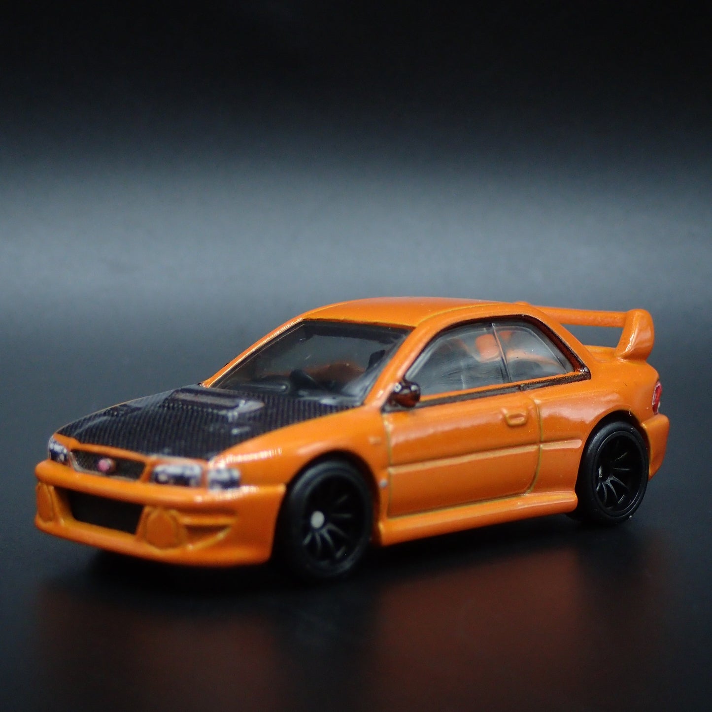 1992-2000 SUBARU IMPREZA 22B STI ORANGE 1:64 SCALE COLLECTIBLE DIECAST MODEL CAR
