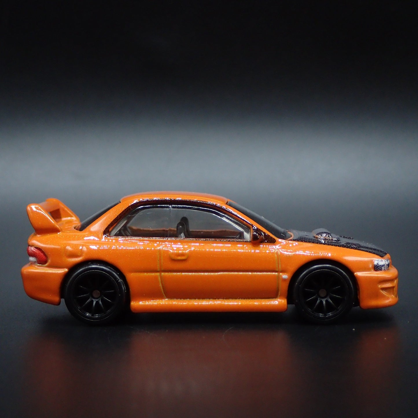 1992-2000 SUBARU IMPREZA 22B STI ORANGE 1:64 SCALE COLLECTIBLE DIECAST MODEL CAR