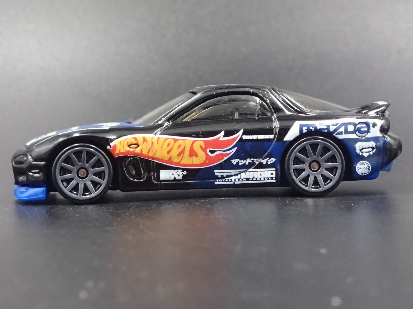 1992-2002 MAZDA RX7 JDM BLACK 1:64 SCALE COLLECTIBLE DIORAMA DIECAST MODEL CAR