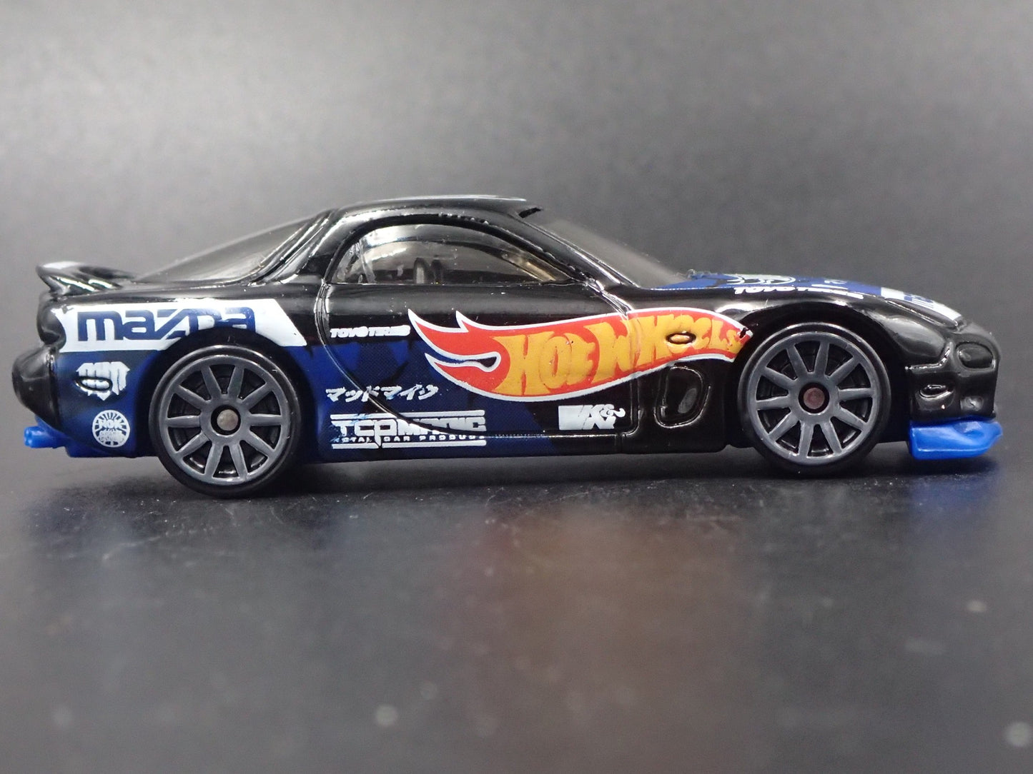 1992-2002 MAZDA RX7 JDM BLACK 1:64 SCALE COLLECTIBLE DIORAMA DIECAST MODEL CAR