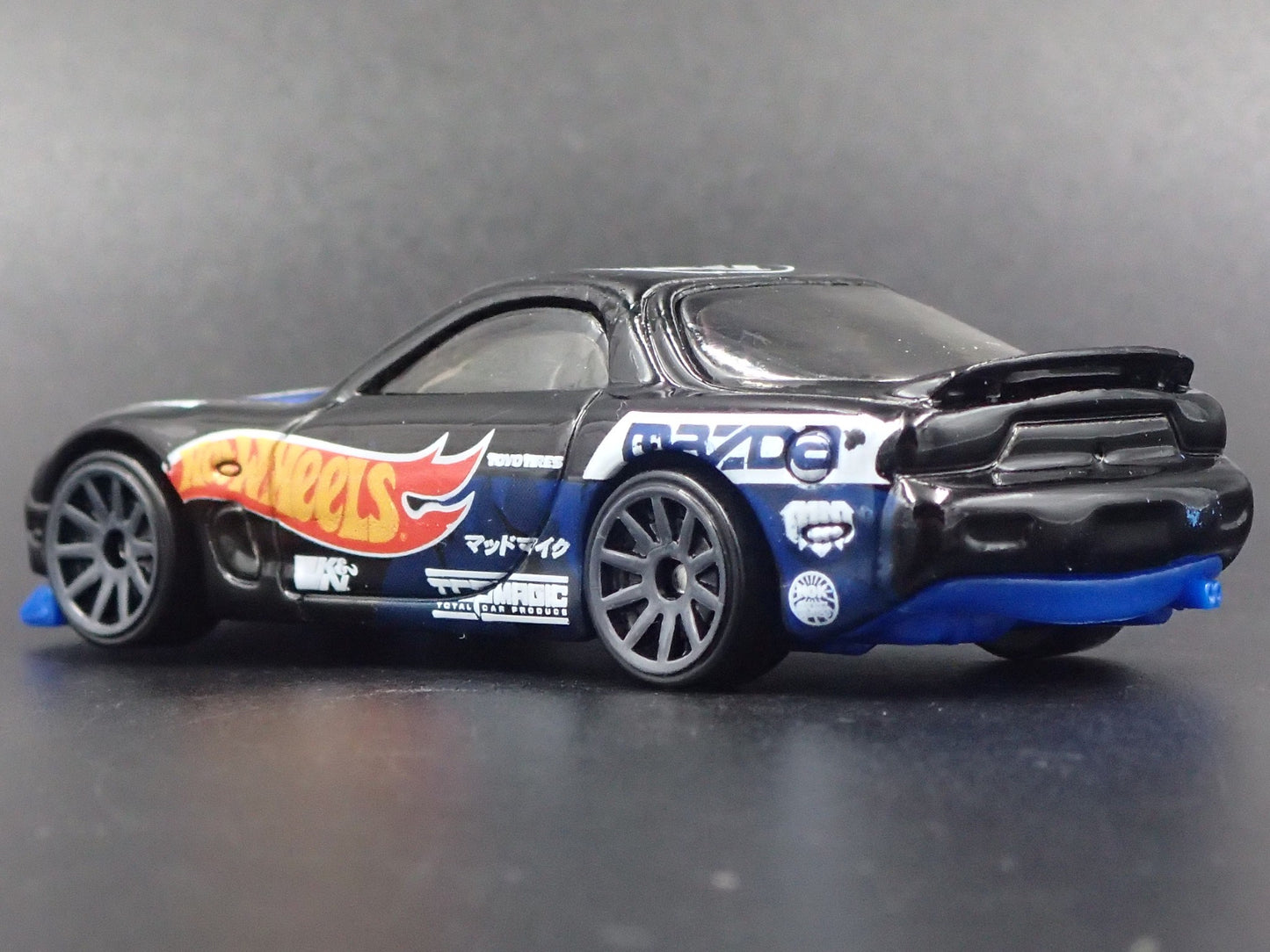 1992-2002 MAZDA RX7 JDM BLACK 1:64 SCALE COLLECTIBLE DIORAMA DIECAST MODEL CAR