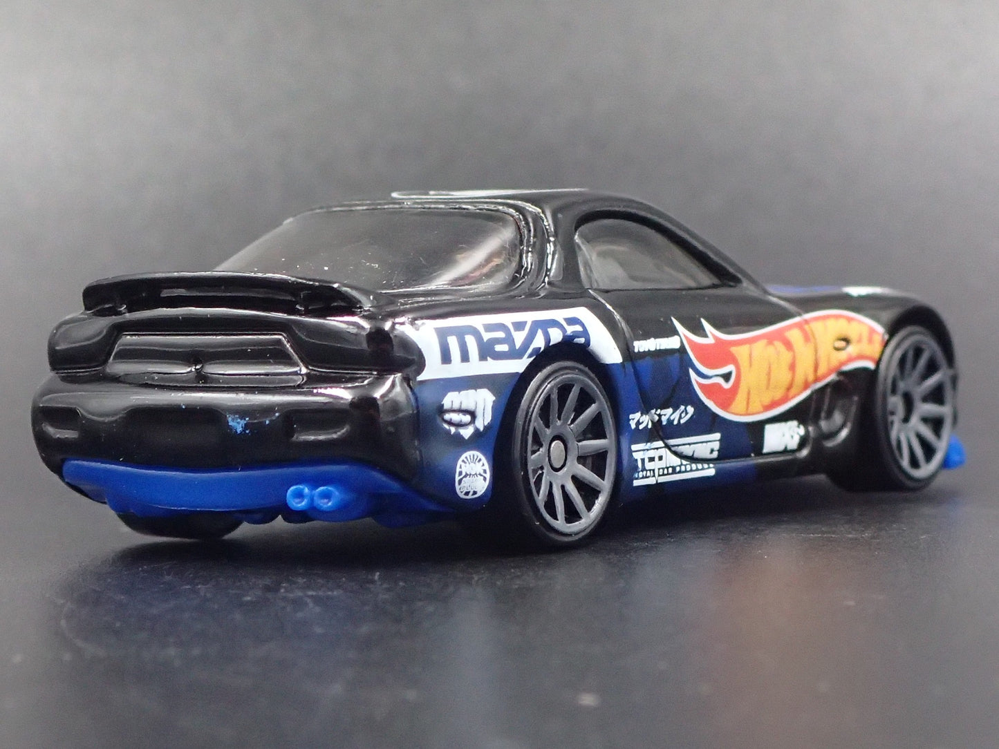 1992-2002 MAZDA RX7 JDM BLACK 1:64 SCALE COLLECTIBLE DIORAMA DIECAST MODEL CAR