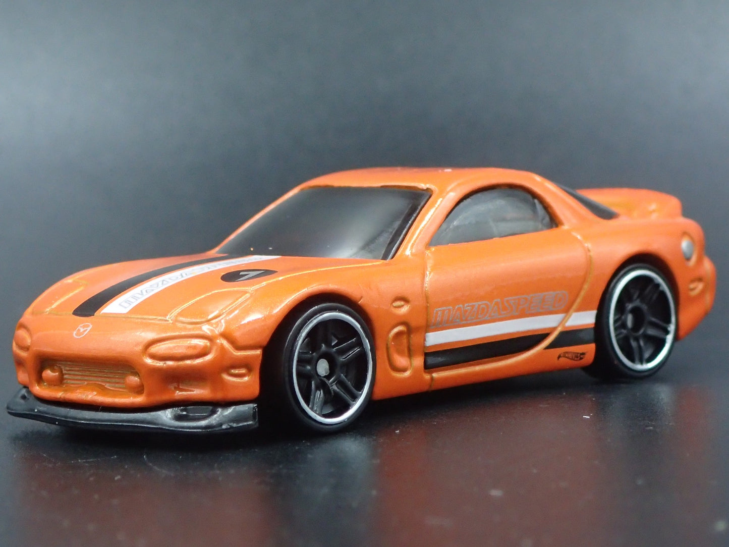 1992-2002 MAZDA RX7 JDM ORANGE 1:64 SCALE COLLECTIBLE DIORAMA DIECAST MODEL CAR