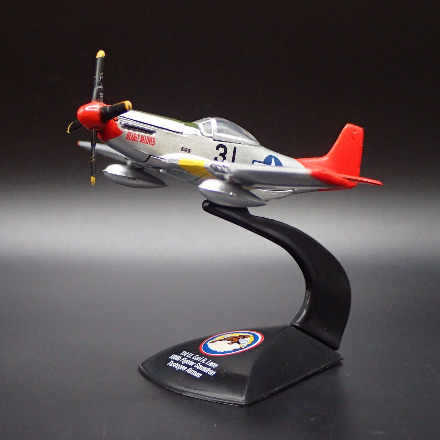 WWII NORTH AMERICAN P-51 MUSTANG PLANE ARMY MILITARY 1:144 SCALE DIECAST MODEL