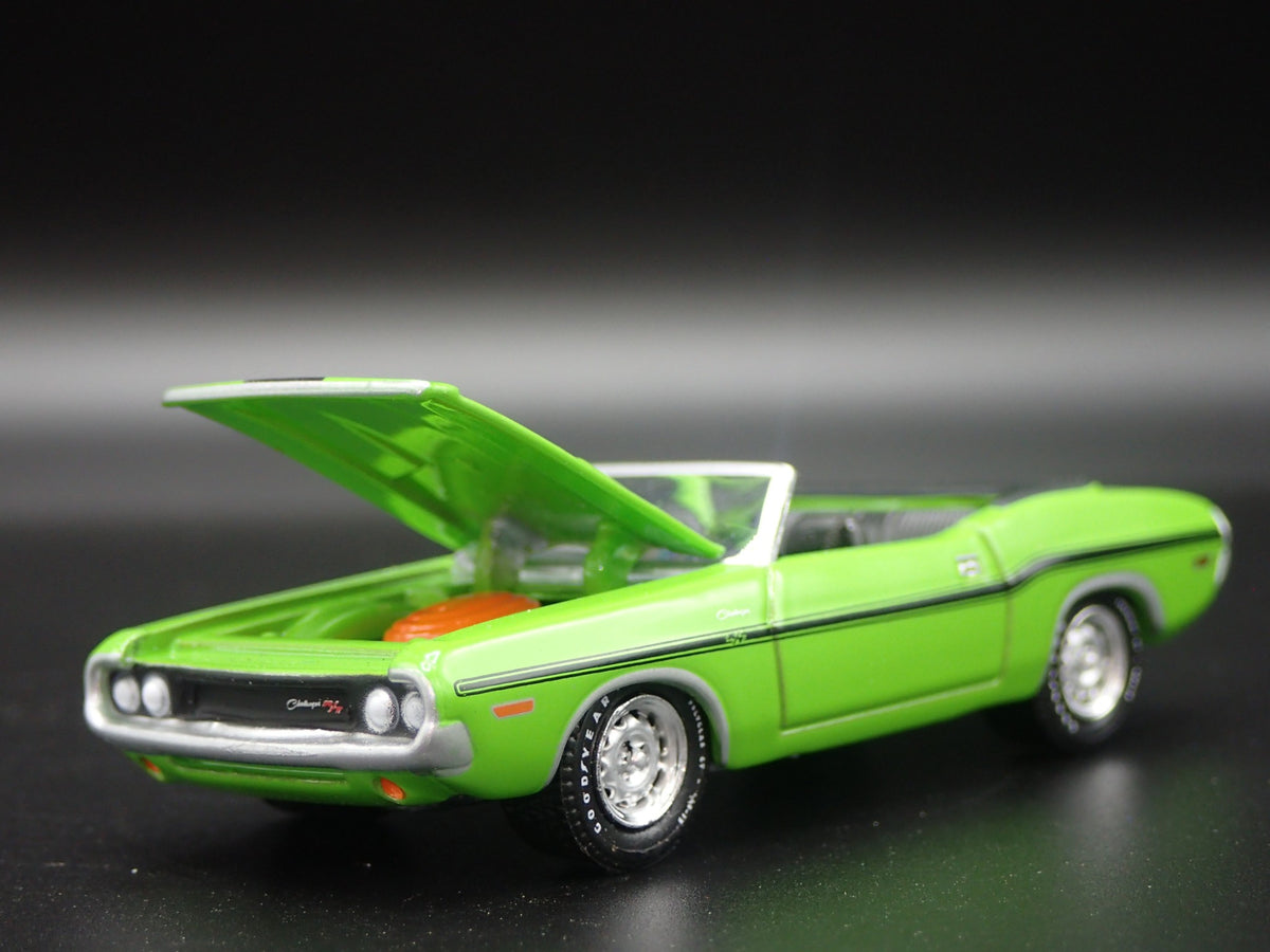 1970 70 DODGE CHALLENGER RT HEMI CONVERTIBLE RARE 1:64 SCALE DIECAST MODEL CAR-Burning Rubber Toy Company
