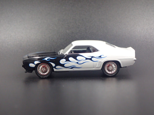 1969 69 CHEVY CHEVROLET CAMARO SS WHITE 1:64 SCALE COLLECTIBLE DIECAST MODEL CAR-Burning Rubber Toy Company