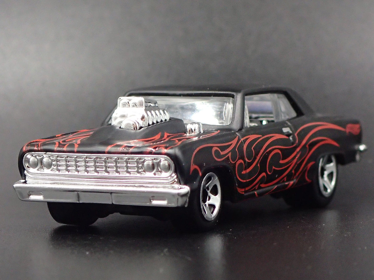 1964 64 CHEVY CHEVROLET CHEVELLE SS BLACK 1/64 SCALE COLLECTIBLE DIECAST MODEL CAR