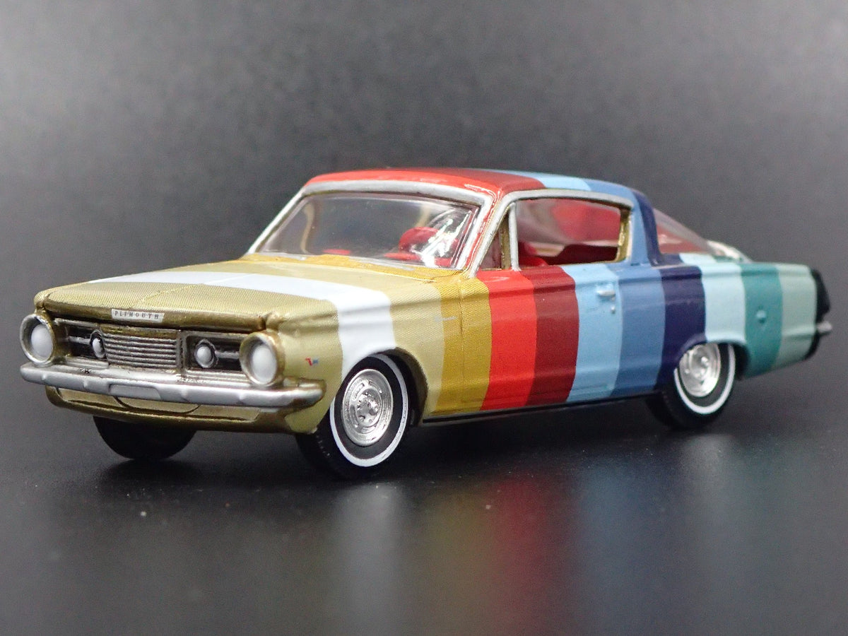 1964 64 PLYMOUTH BARRACUDA PAINT SWATCH CAR RARE 1/64 SCALE DIECAST MODEL CAR-Burning Rubber Toy Company