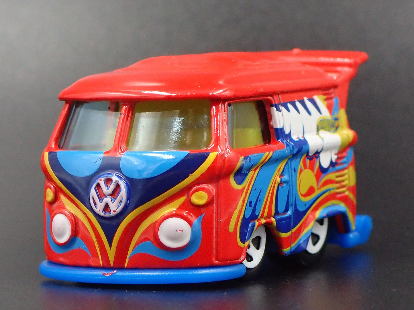 VW VOLKSWAGEN KOOL KOMBI MINI BUS VAN DRAG 1:64 SCALE DIORAMA DIECAST MODEL CAR