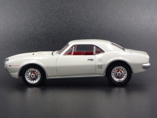 1967 67 PONTIAC FIREBIRD WHITE 1:64 SCALE COLLECTIBLE DIORAMA DIECAST MODEL CAR