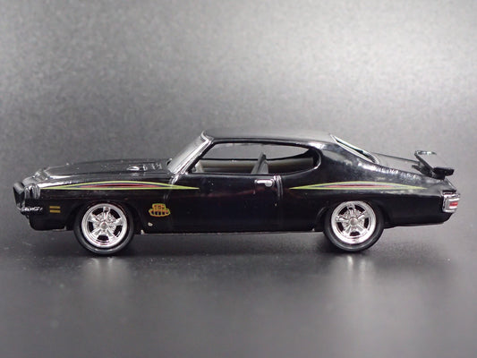 1971 71 PONTIAC GTO JUDGE BLACK 1/64 SCALE COLLECTIBLE DIORAMA DIECAST MODEL CAR