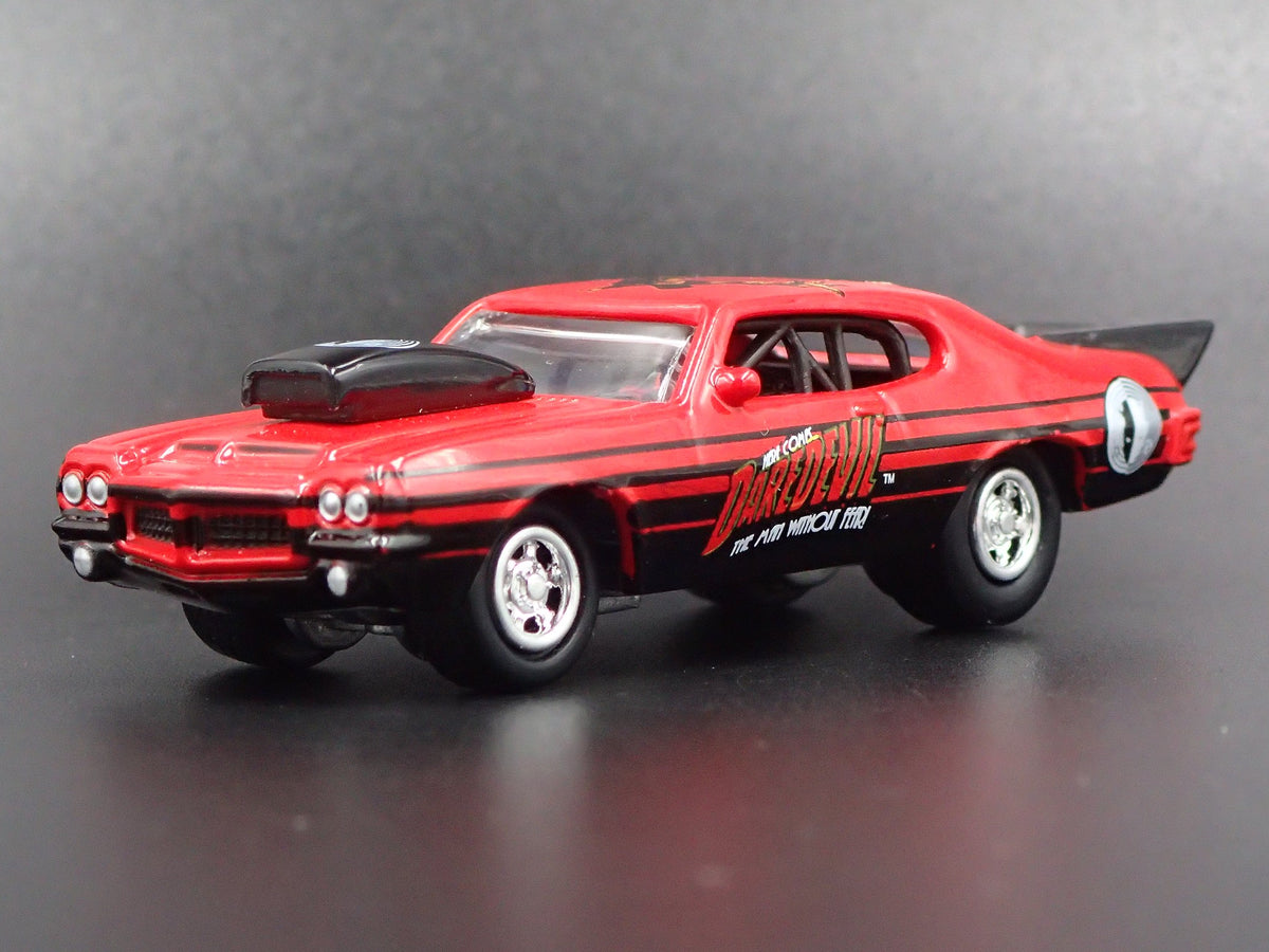 1971 71 PONTIAC GTO NHRA PRO STREET DAREDEVIL RARE 1:64 SCALE DIECAST MODEL CAR-Burning Rubber Toy Company