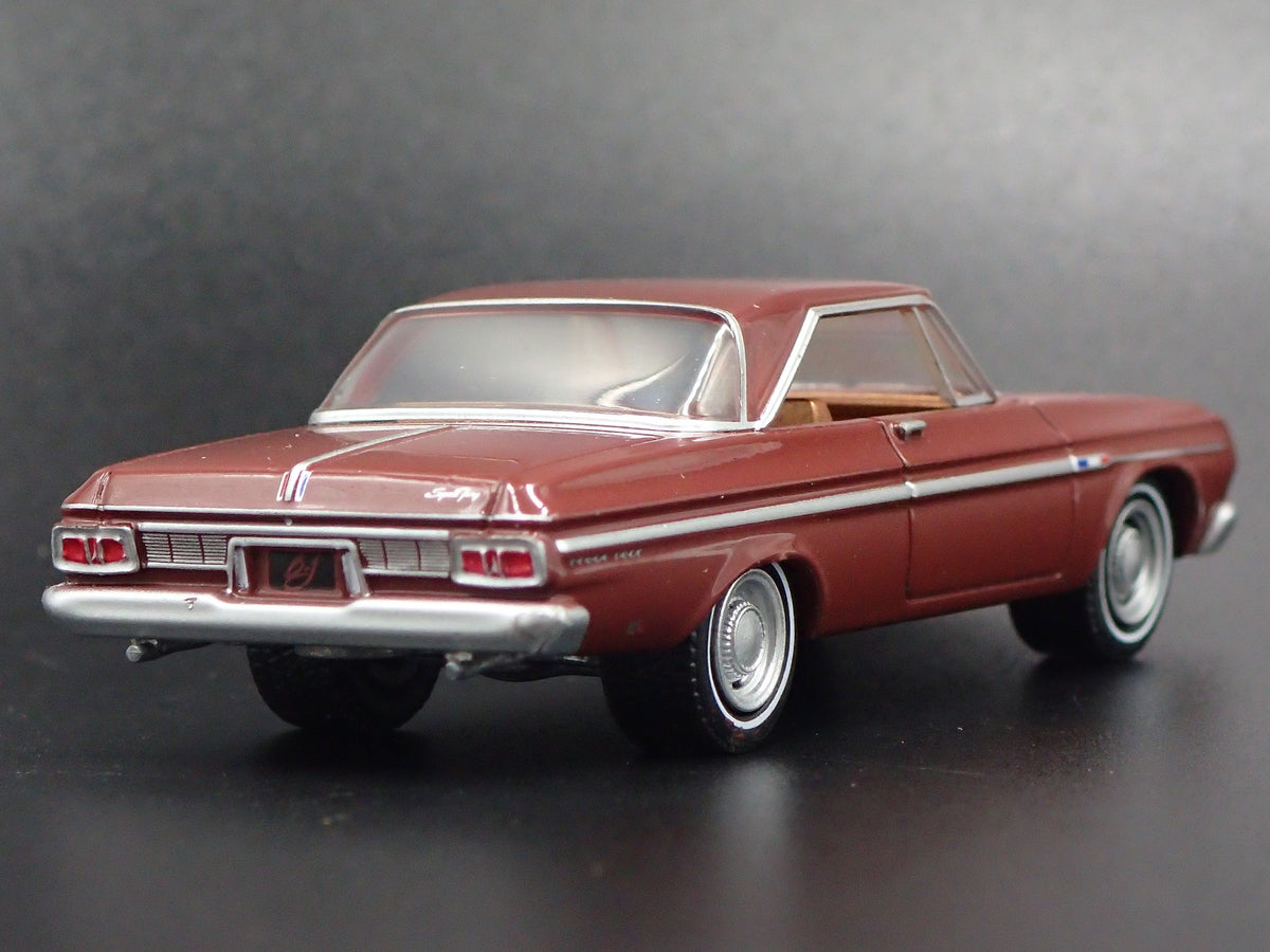 1964 64 PLYMOUTH FURY SPORT 1/64 SCALE COLLECTIBLE DIORAMA DIECAST MODEL CAR-Burning Rubber Toy Company