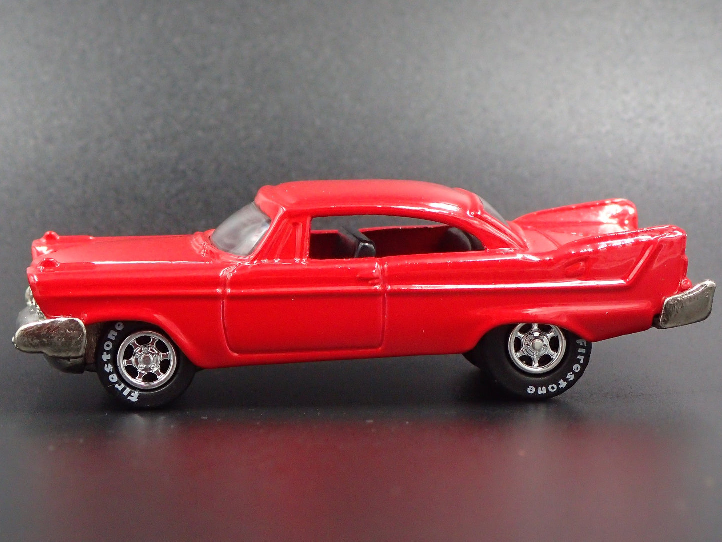 CHRISTINE 1958 58 PLYMOUTH RED 1/64 SCALE COLLECTIBLE DIORAMA DIECAST MODEL CAR
