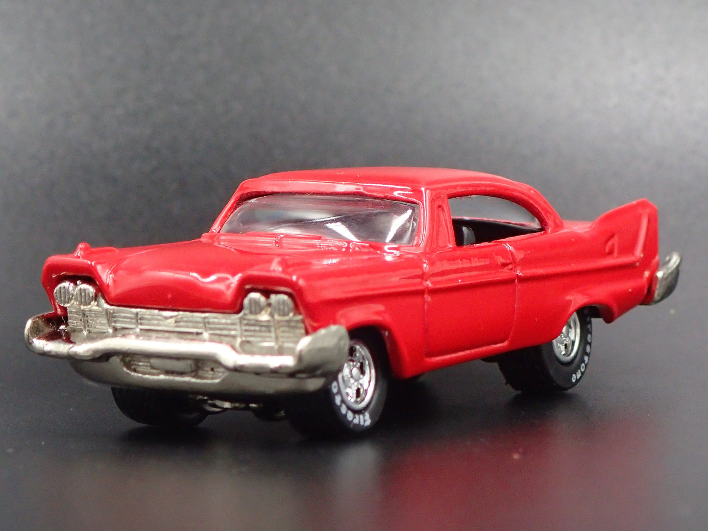 CHRISTINE 1958 58 PLYMOUTH RED 1/64 SCALE COLLECTIBLE DIORAMA DIECAST MODEL CAR