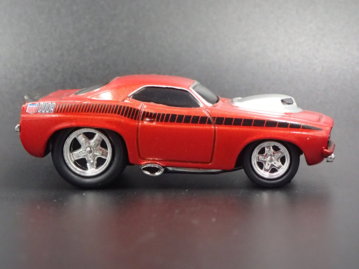 1970 PLYMOUTH AAR CUDA RARE 1:64 SCALE LIMITED DIORAMA DIECAST MODEL CAR-Burning Rubber Toy Company