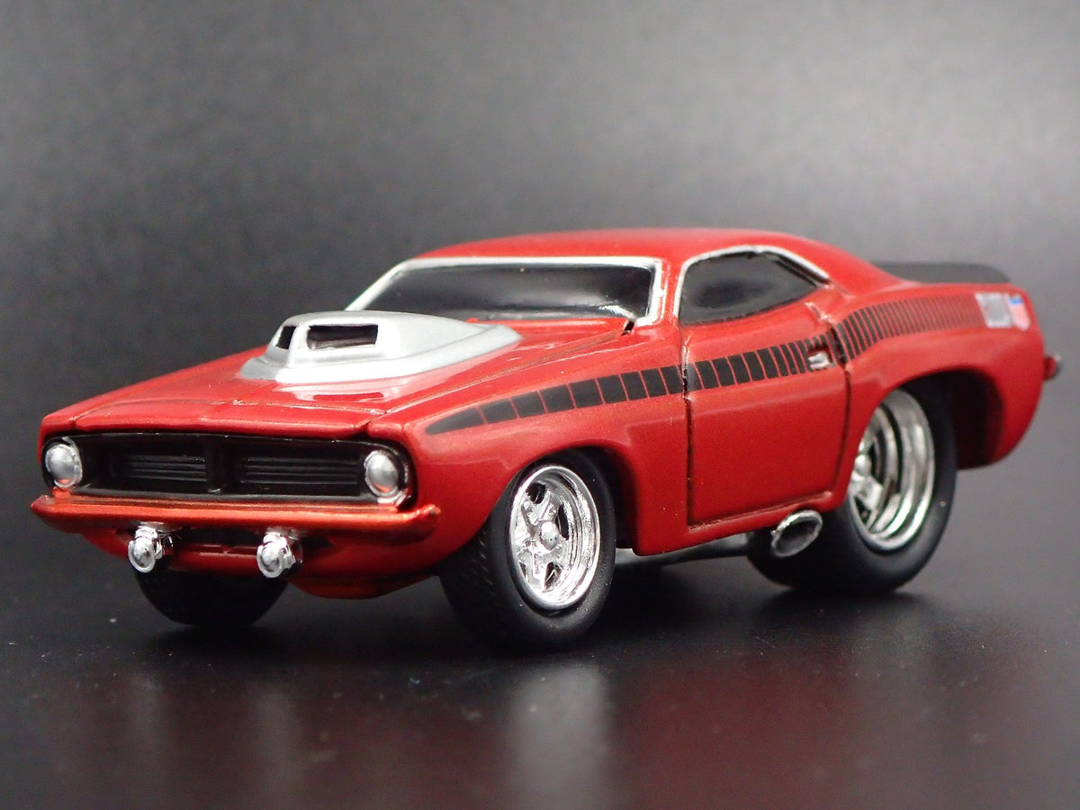 1970 PLYMOUTH AAR CUDA RARE 1:64 SCALE LIMITED DIORAMA DIECAST MODEL CAR-Burning Rubber Toy Company