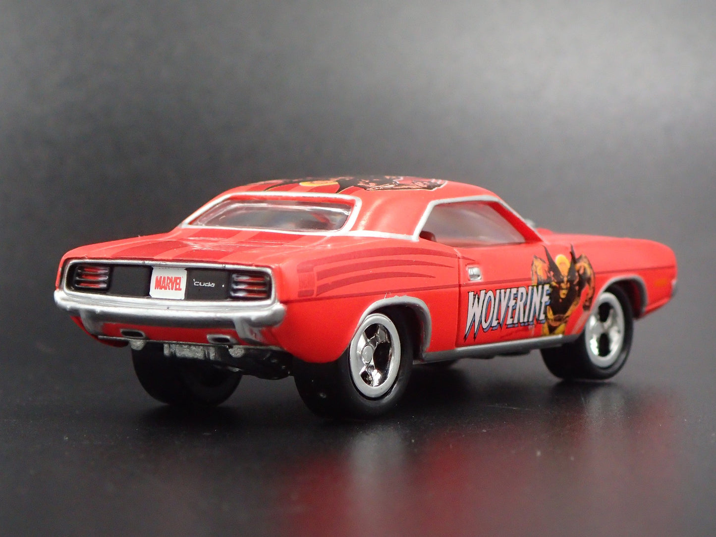 1970 70 PLYMOUTH HEMI CUDA WOLVERINE RARE 1:64 SCALE DIORAMA DIECAST MODEL CAR