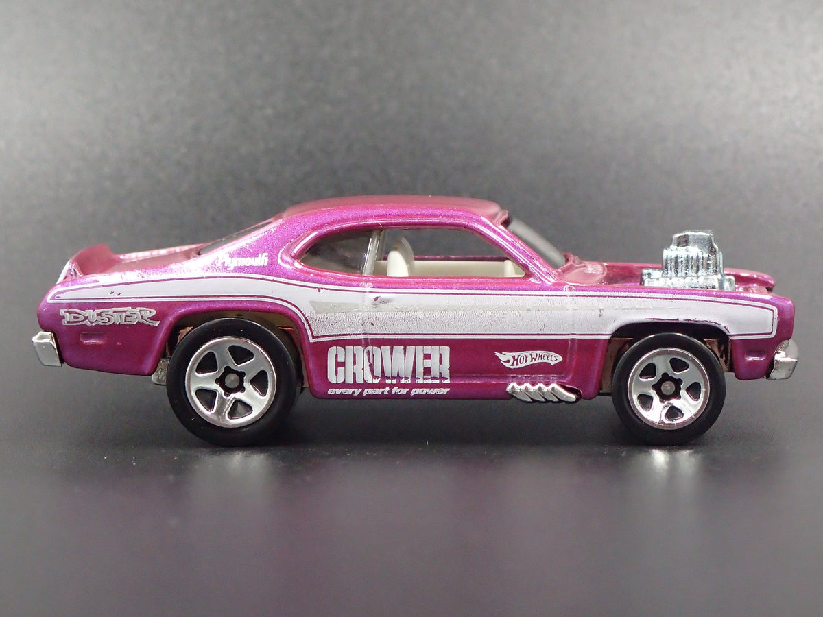 PLYMOUTH DUSTER THRUSTER RARE 1/64 COLLECTIBLE DIORAMA DIECAST MODEL CAR-Burning Rubber Toy Company