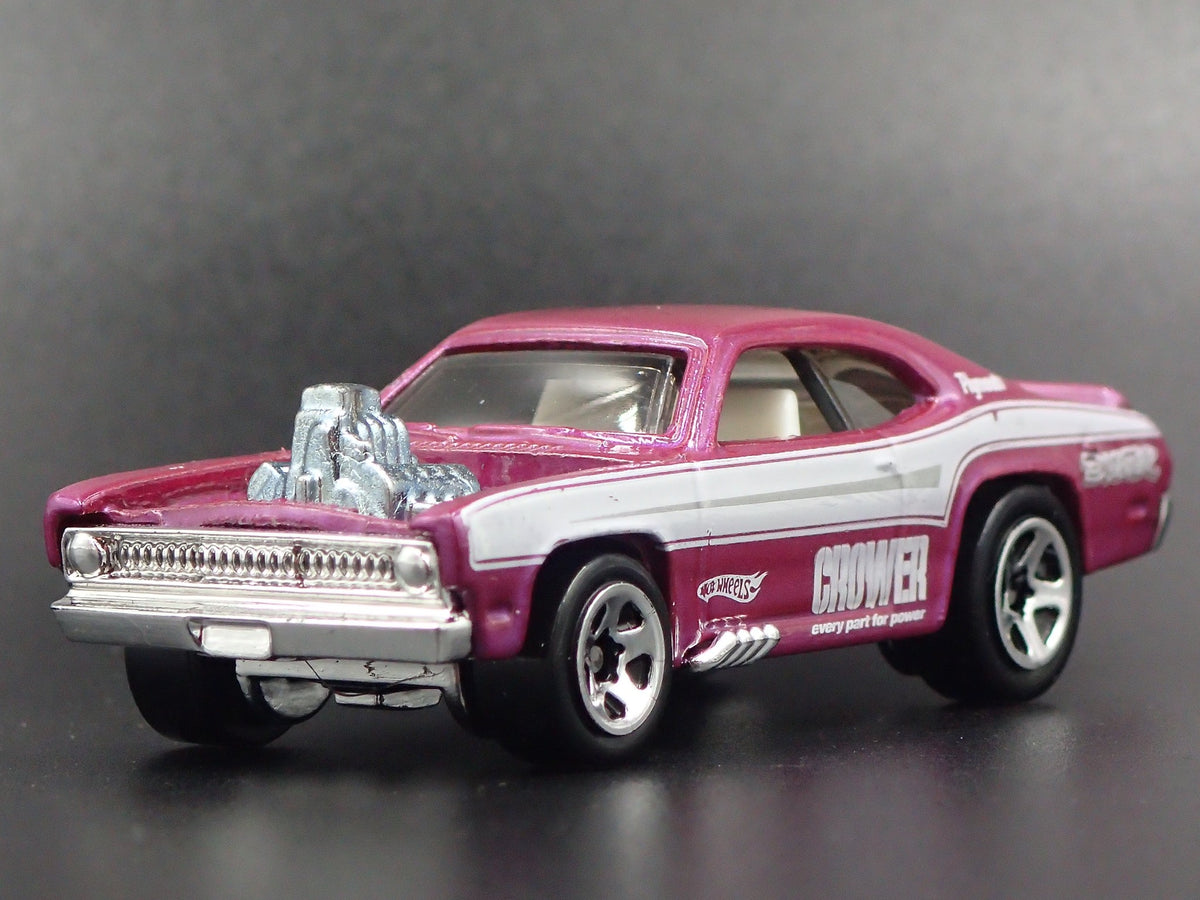 PLYMOUTH DUSTER THRUSTER RARE 1/64 COLLECTIBLE DIORAMA DIECAST MODEL CAR-Burning Rubber Toy Company