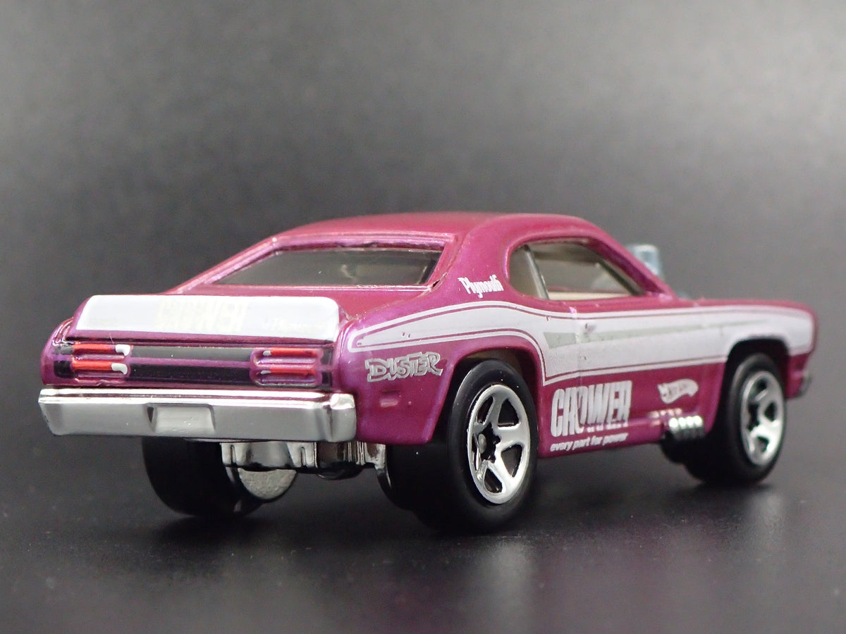 PLYMOUTH DUSTER THRUSTER RARE 1/64 COLLECTIBLE DIORAMA DIECAST MODEL CAR-Burning Rubber Toy Company