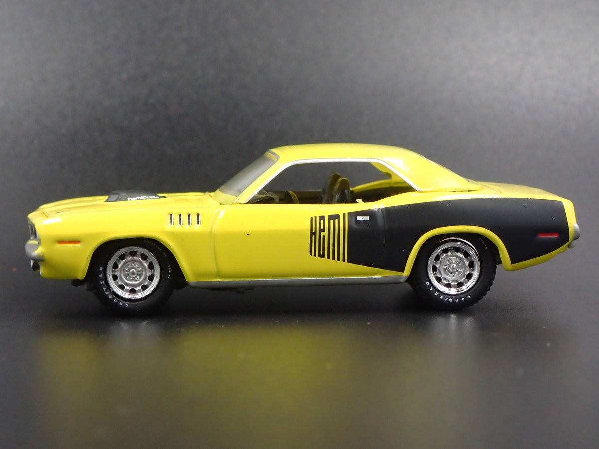 1971 71 PLYMOUTH HEMI CUDA RARE 1:64 SCALE LIMITED DIORAMA DIECAST MODEL CAR-Burning Rubber Toy Company