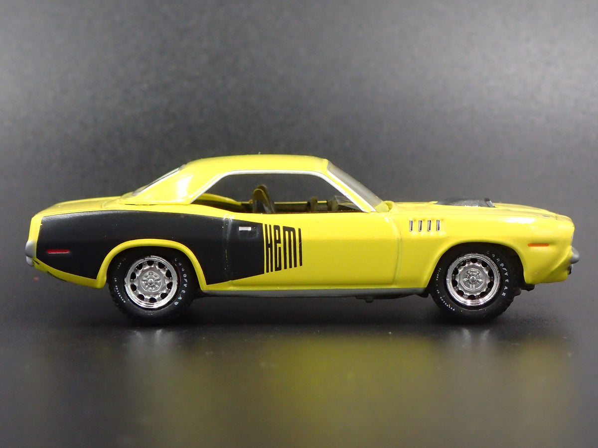 1971 71 PLYMOUTH HEMI CUDA RARE 1:64 SCALE LIMITED DIORAMA DIECAST MODEL CAR-Burning Rubber Toy Company