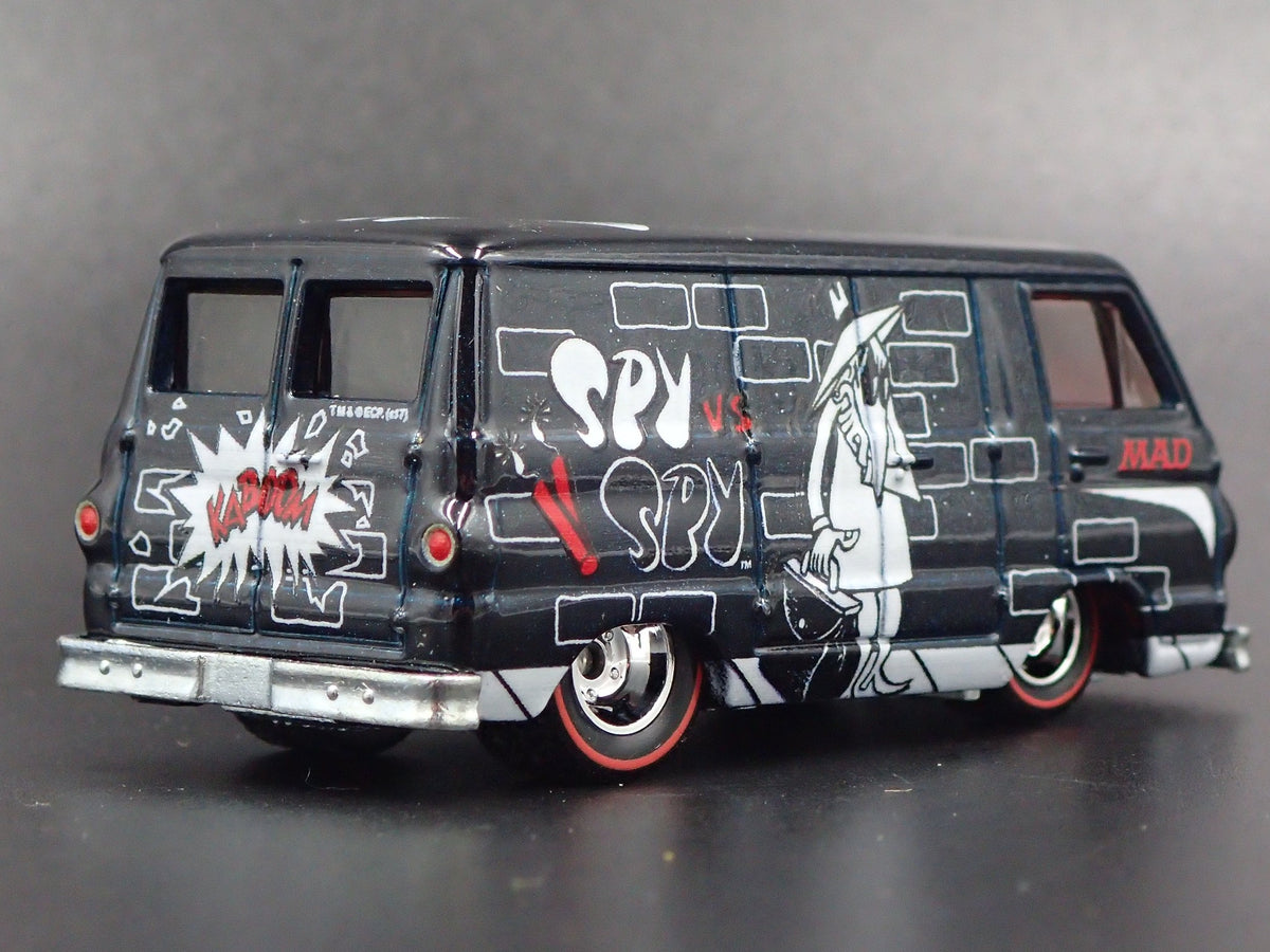 1966 DODGE A100 VAN SPY VS SPY RARE 1/64 COLLECTIBLE DIORAMA DIECAST MODEL CAR-Burning Rubber Toy Company