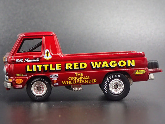 1964-1970 DODGE A100 PICKUP TRUCK LITTLE RED WAGON RARE 1/64 DIECAST MODEL CAR