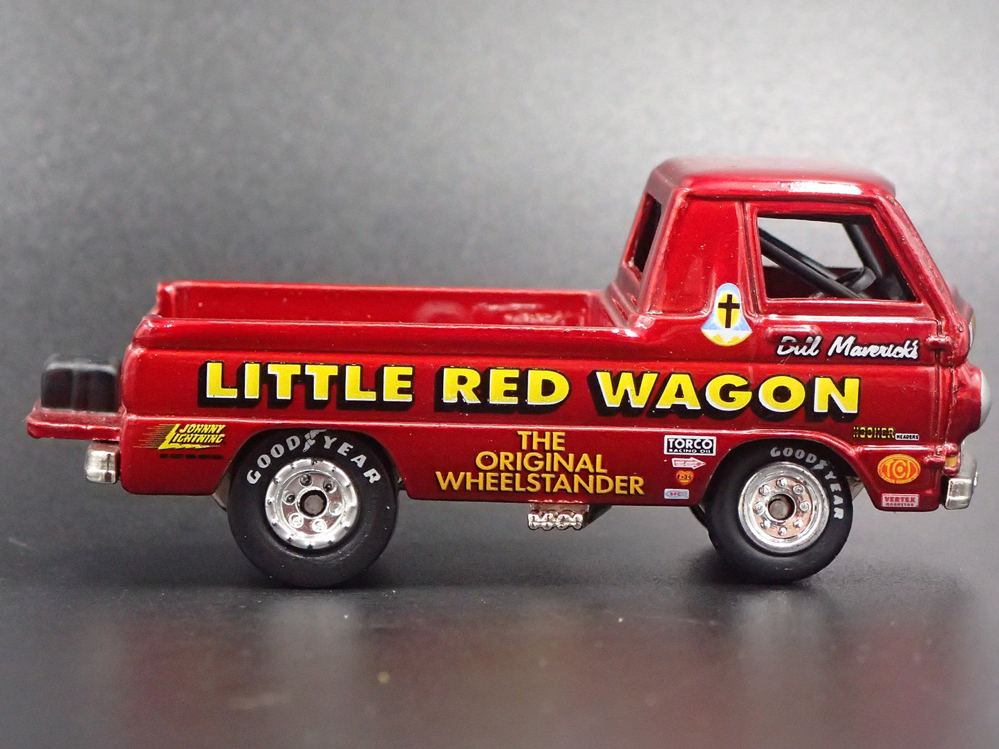 1964-1970 DODGE A100 PICKUP TRUCK LITTLE RED WAGON RARE 1/64 DIECAST MODEL CAR