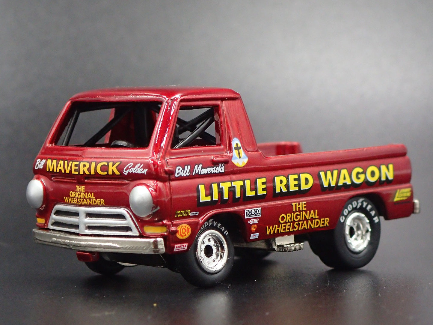 1964-1970 DODGE A100 PICKUP TRUCK LITTLE RED WAGON RARE 1/64 DIECAST MODEL CAR