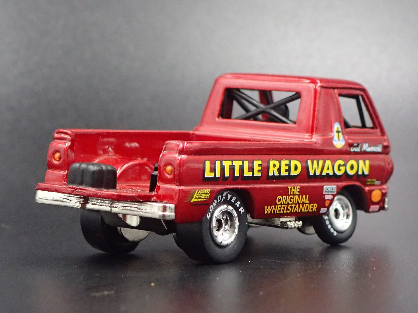1964-1970 DODGE A100 PICKUP TRUCK LITTLE RED WAGON RARE 1/64 DIECAST MODEL CAR