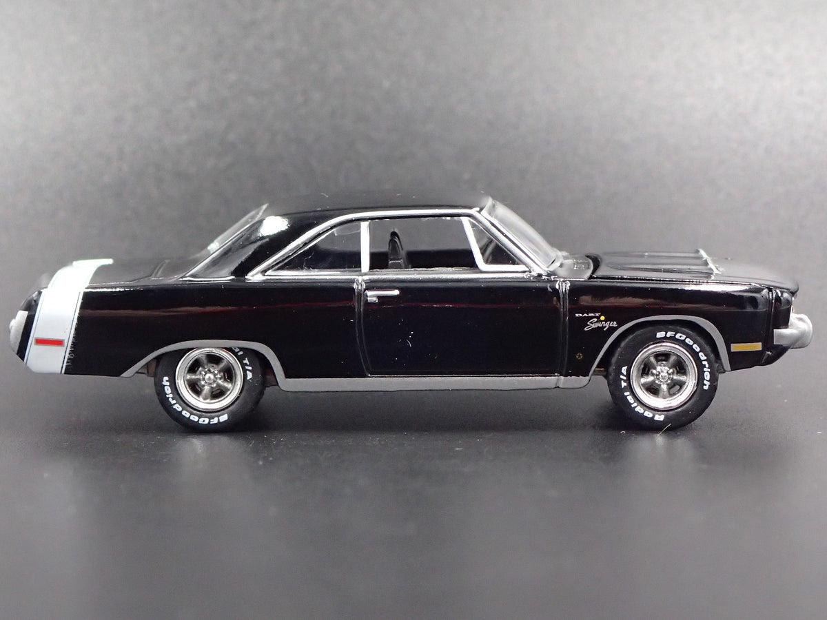 1971 71 DODGE DART SWINGER RARE 1:64 SCALE COLLECTIBLE DIORAMA DIECAST MODEL CAR-Burning Rubber Toy Company