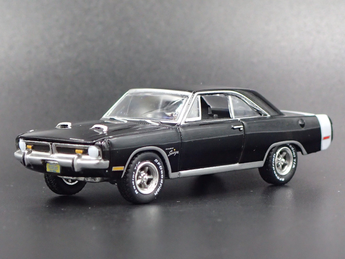 1971 71 DODGE DART SWINGER RARE 1:64 SCALE COLLECTIBLE DIORAMA DIECAST MODEL CAR-Burning Rubber Toy Company