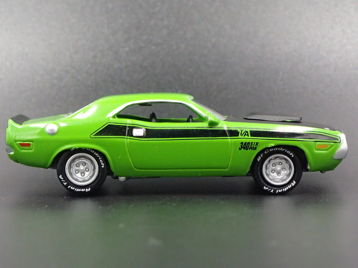 1970 DODGE CHALLENGER TA RARE 1:64 SCALE COLLECTIBLE DIORAMA DIECAST MODEL CAR-Burning Rubber Toy Company