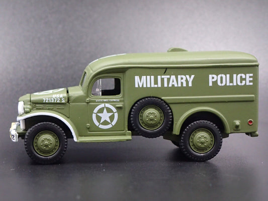 WWII DODGE WC54 ARMY MILITARY POLICE RARE 1:64 COLLECTIBLE DIECAST MODEL CAR-Burning Rubber Toy Company