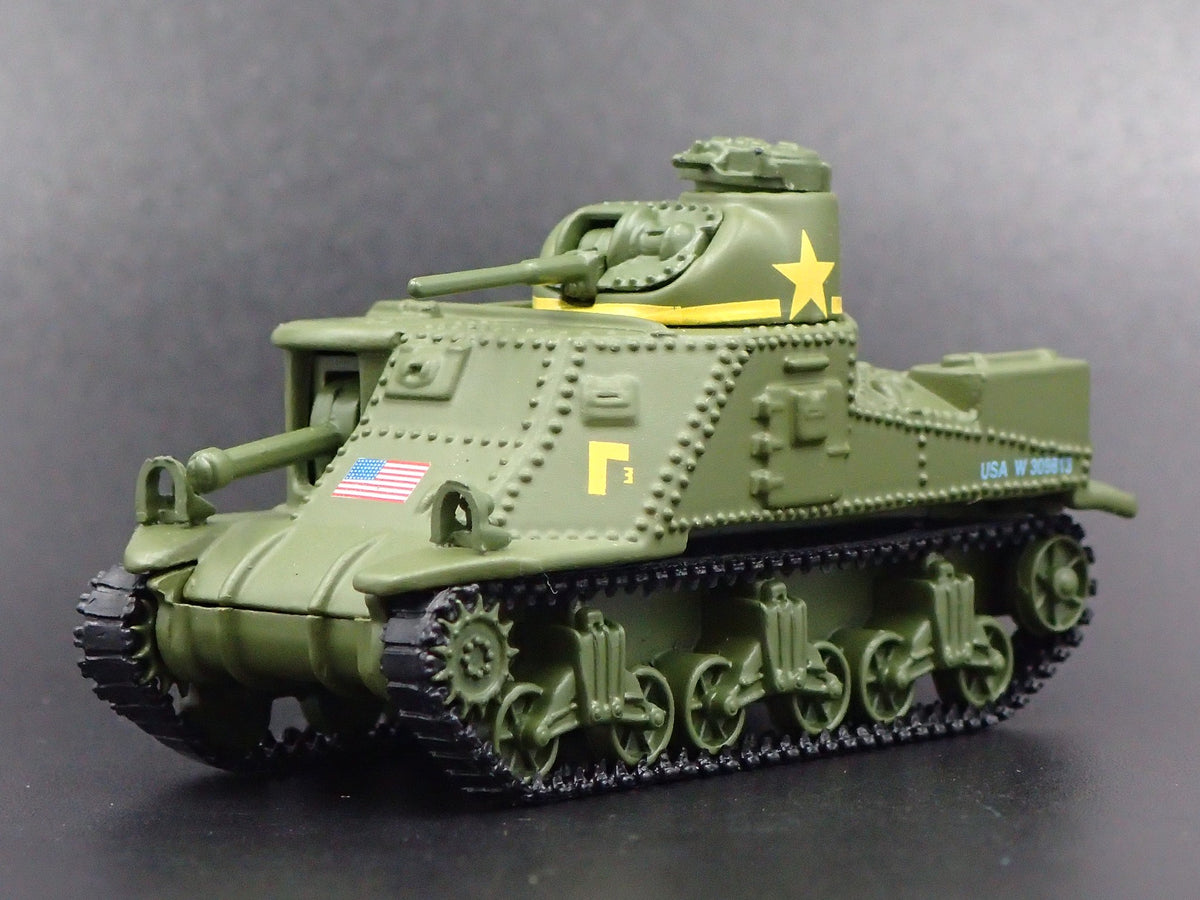 WWII M3 LEE TANK ARMY MILITARY RARE 1:100 SCALE COLLECTIBLE DIECAST MODEL CAR-Burning Rubber Toy Company