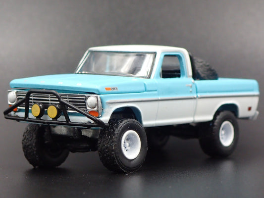 1969 69 FORD F-100 SHORT BED 4X4 PICK UP TRUCK RARE 1/64 SCALE DIECAST MODEL CAR