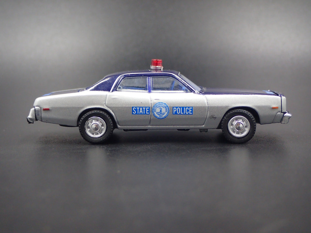 1978 PLYMOUTH FURY VIRGINIA STATE POLICE RARE 1:64 SCALE DIECAST MODEL CAR-Burning Rubber Toy Company