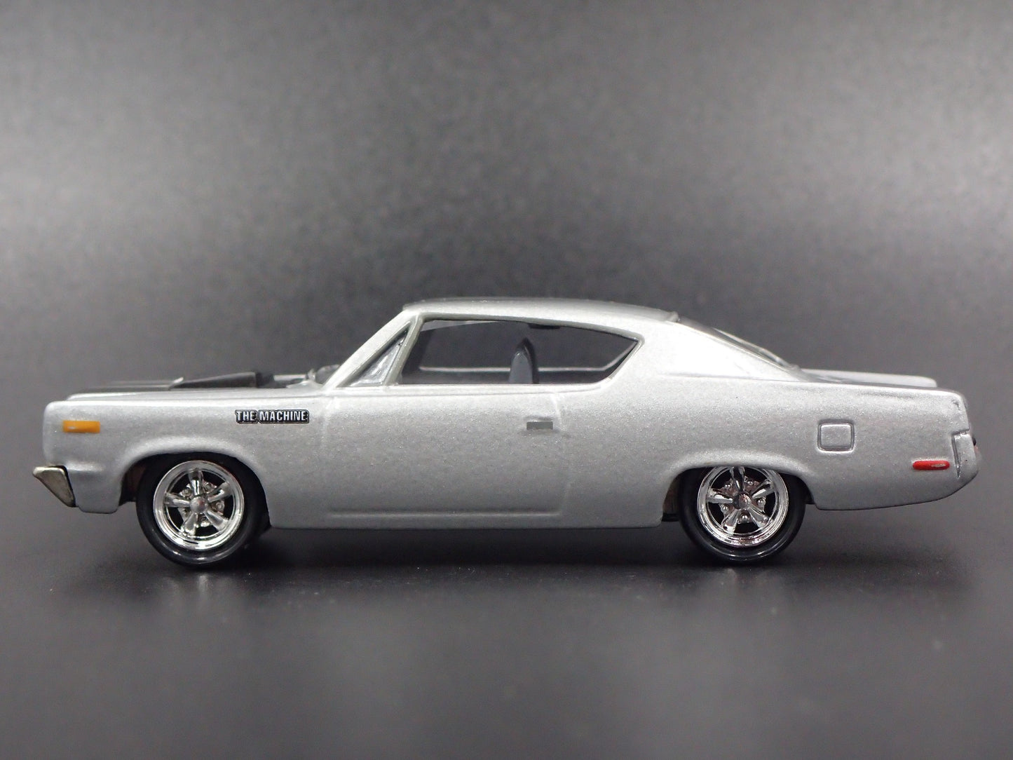 1970 AMC REBEL MACHINE SILVER 1:64 SCALE COLLECTIBLE DIORAMA DIECAST MODEL CAR