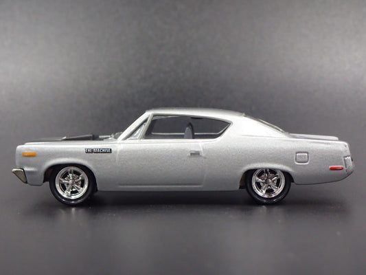 1970 AMC REBEL MACHINE SILVER 1:64 SCALE COLLECTIBLE DIORAMA DIECAST MODEL CAR