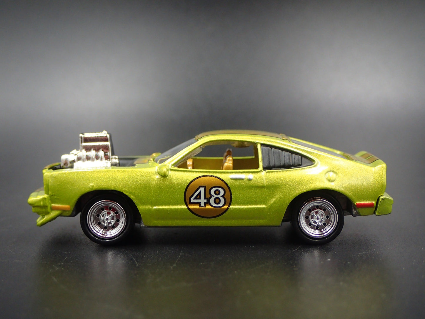 1976 76 FORD MUSTANG II COBRA ll GREEN 1:64 SCALE COLLECTIBLE DIECAST MODEL CAR