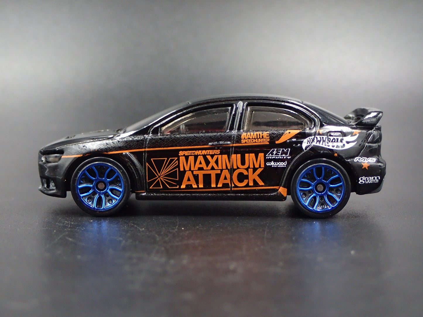 2008-2016 MITSUBISHI LANCER EVOLUTION EVO X BLACK 1:64 SCALE DIECAST MODEL CAR