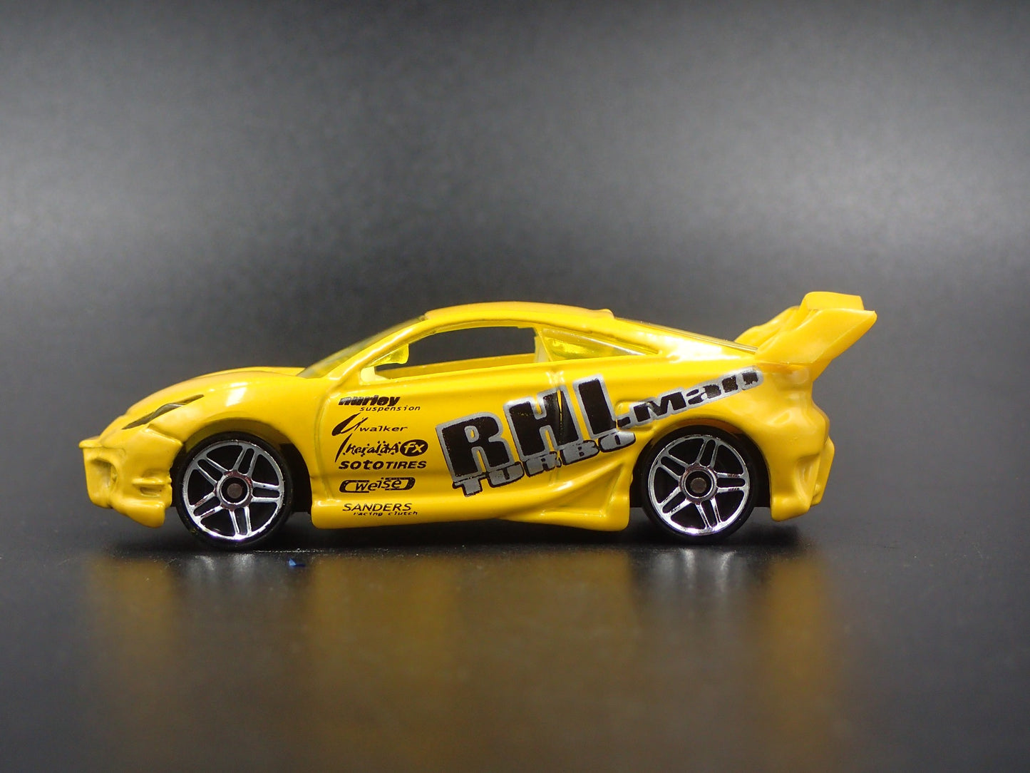 1999-2006 TOYOTA CELICA RHL YELLOW 1/64 SCALE COLLECTIBLE DIECAST MODEL CAR